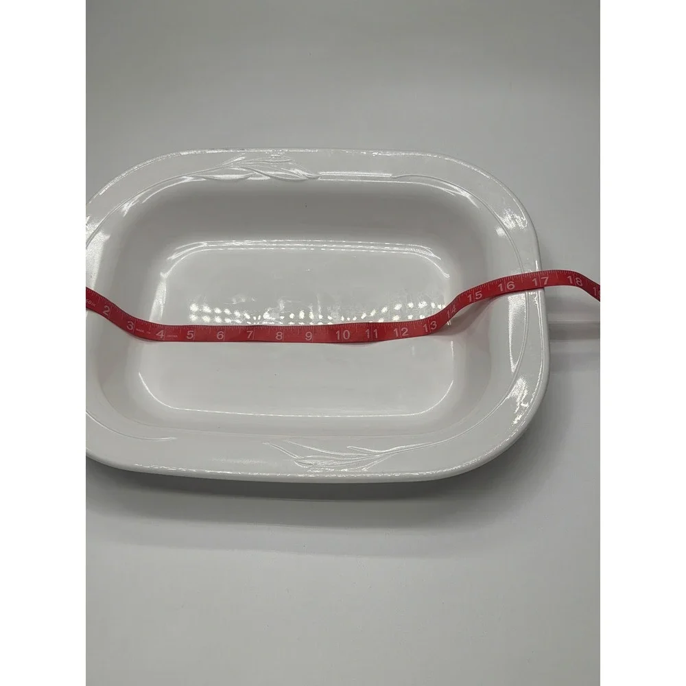 CorningWare L-15 Rectangular Baking Dish Oven‎ Microwave Freezer White